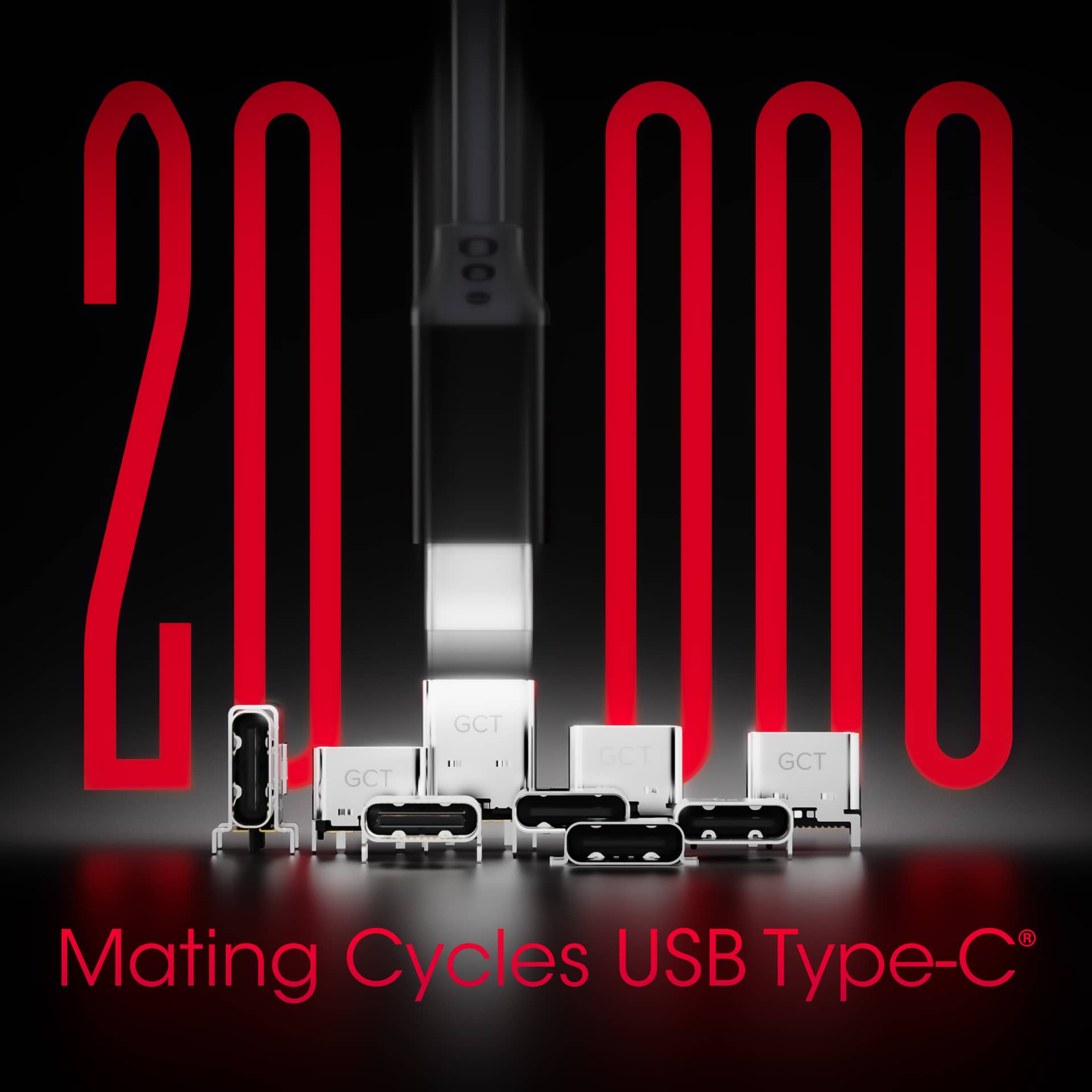 USB Type-C 20K mating cycles